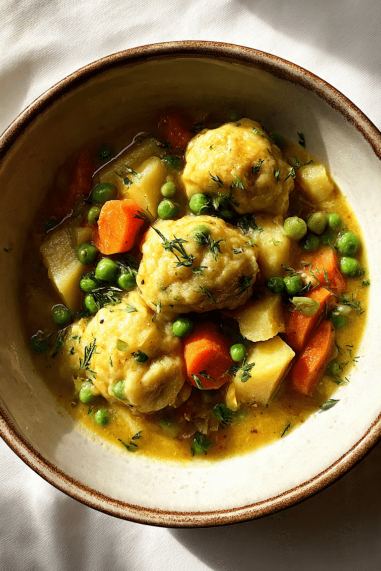 Cozy Vegan Dumpling Stew