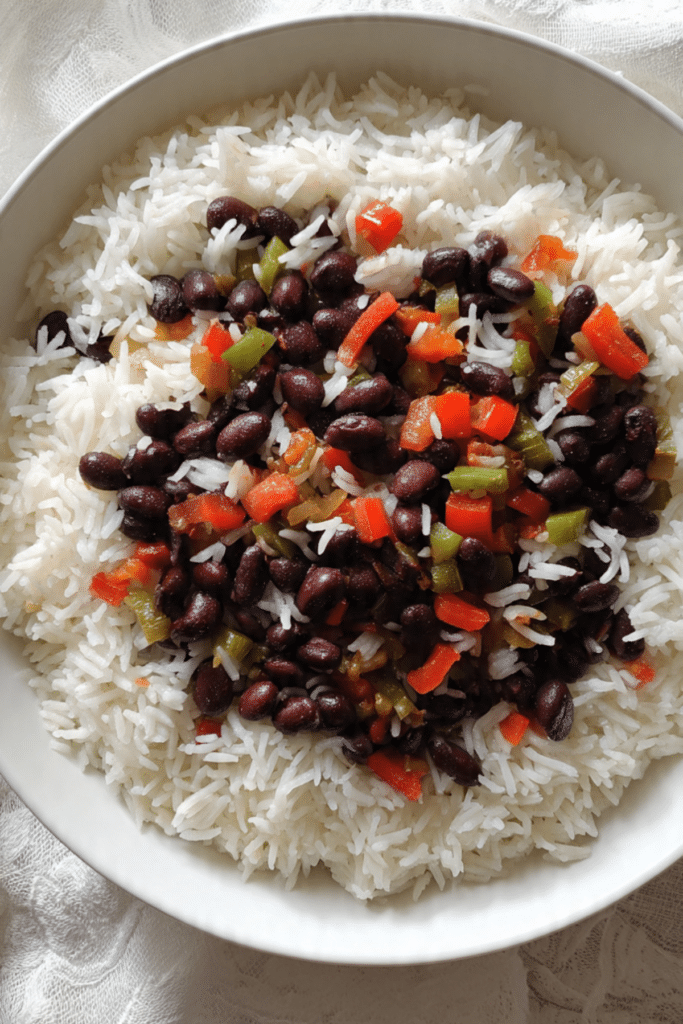 Moros y Cristianos (Cuban Rice & Black Beans)