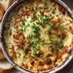 Creamy Baked Double Cheese and Onion Dip