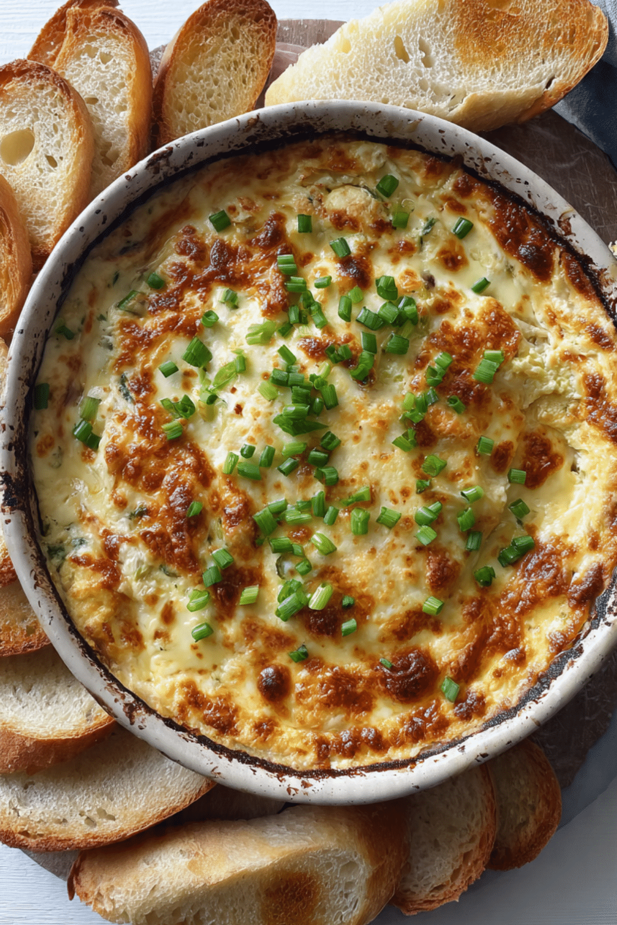 Creamy Baked Double Cheese and Onion Dip