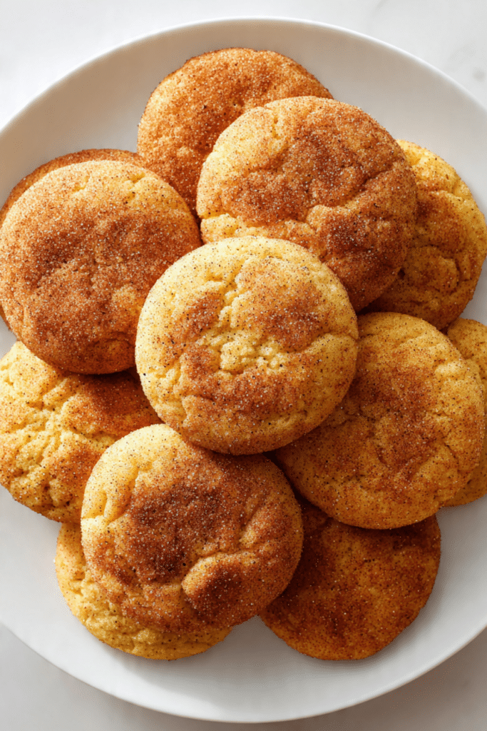 Caramel Pumpkin Snickerdoodle Cookies