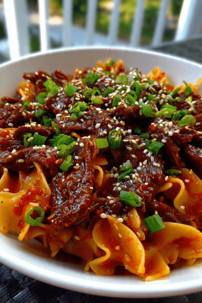 Szechuan Beef Pasta