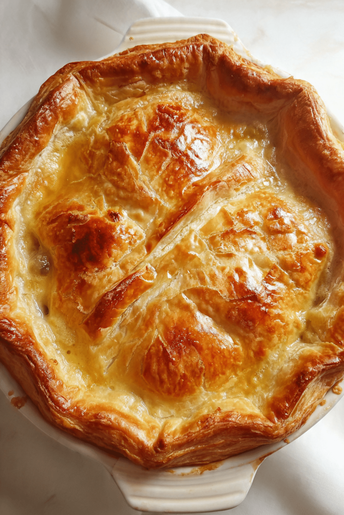 Turkey Pot Pie with Puff Pastry Crust