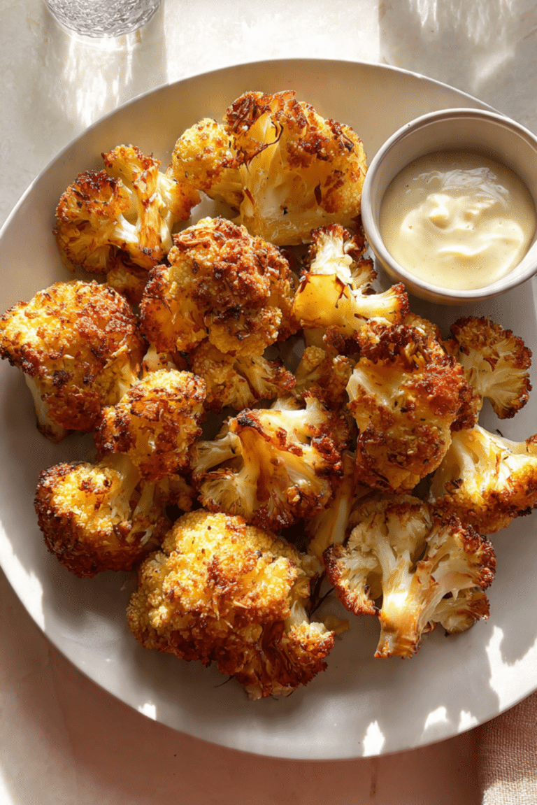 Baked Crispy Cauliflower Florets
