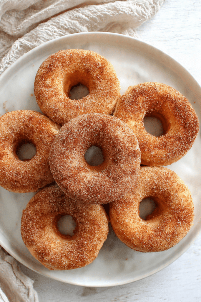 Baked Snickerdoodle Donuts