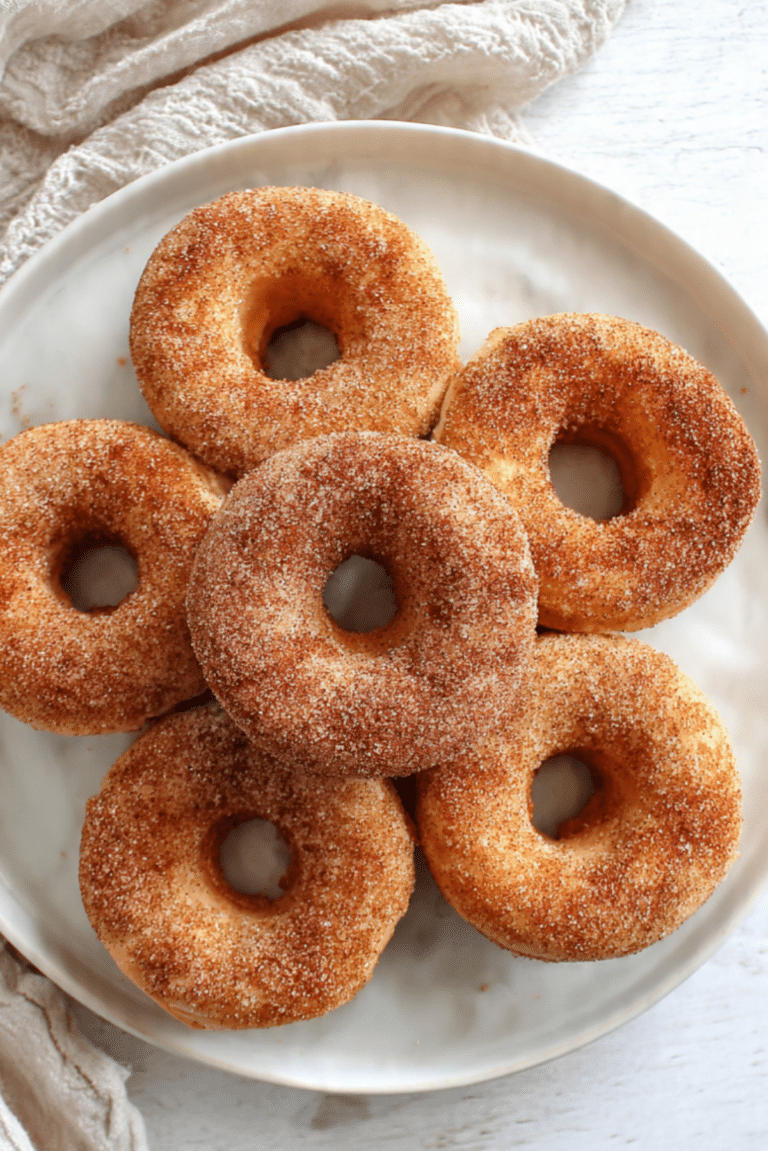 Baked Snickerdoodle Donuts