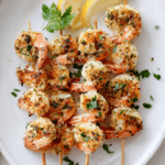 Garlic Parmesan Shrimp Skewers