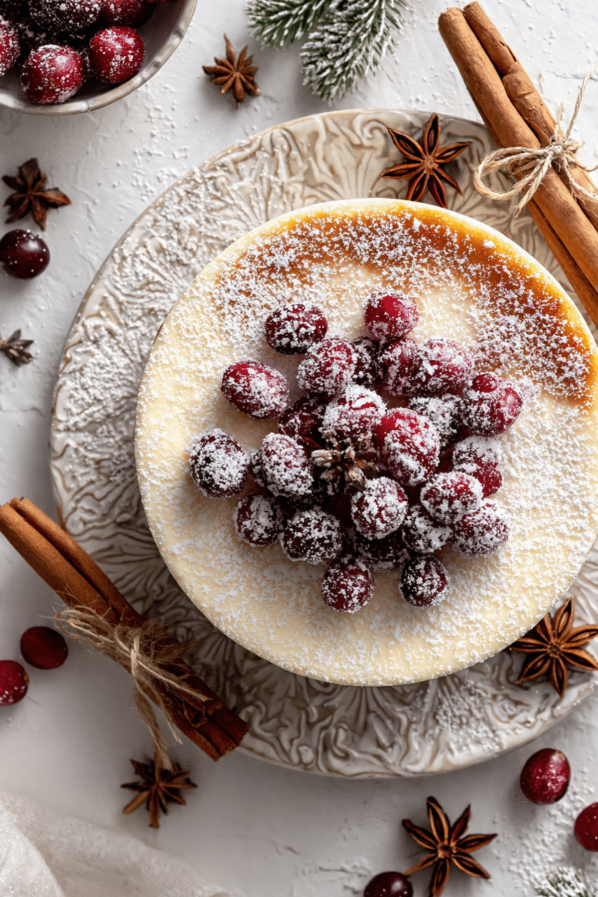 Christmas Cheesecake With Holiday Spices