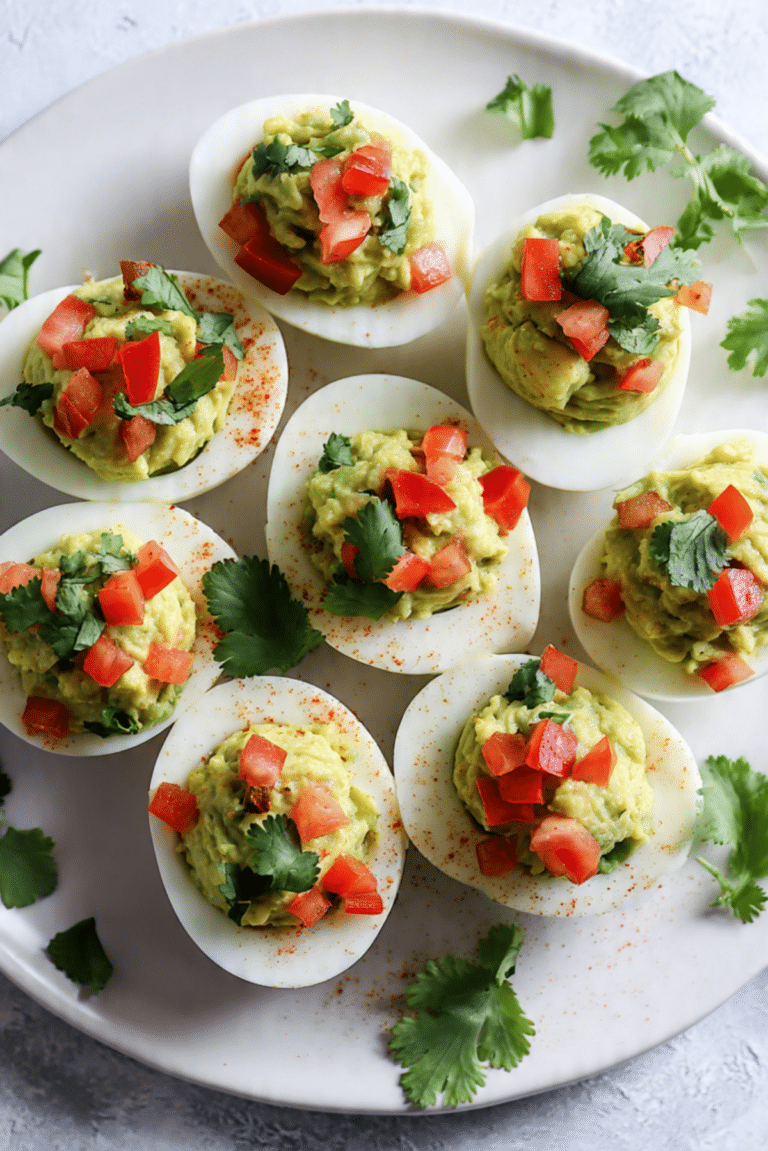 Guacamole Deviled Eggs