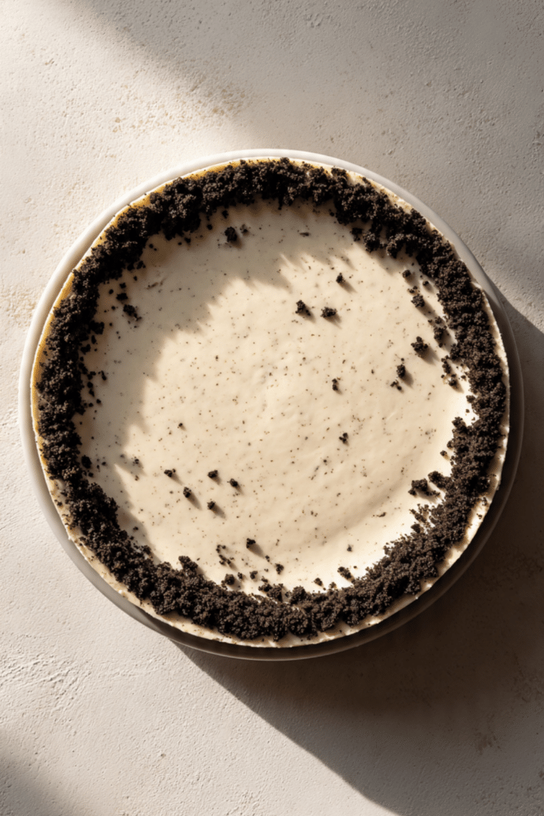 Kahlua Cheesecake with an Oreo Crust