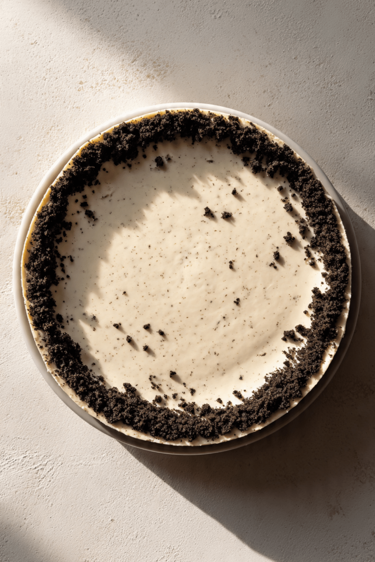 Kahlua Cheesecake with an Oreo Crust
