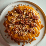 Pumpkin Cake with Caramel Cream Cheese