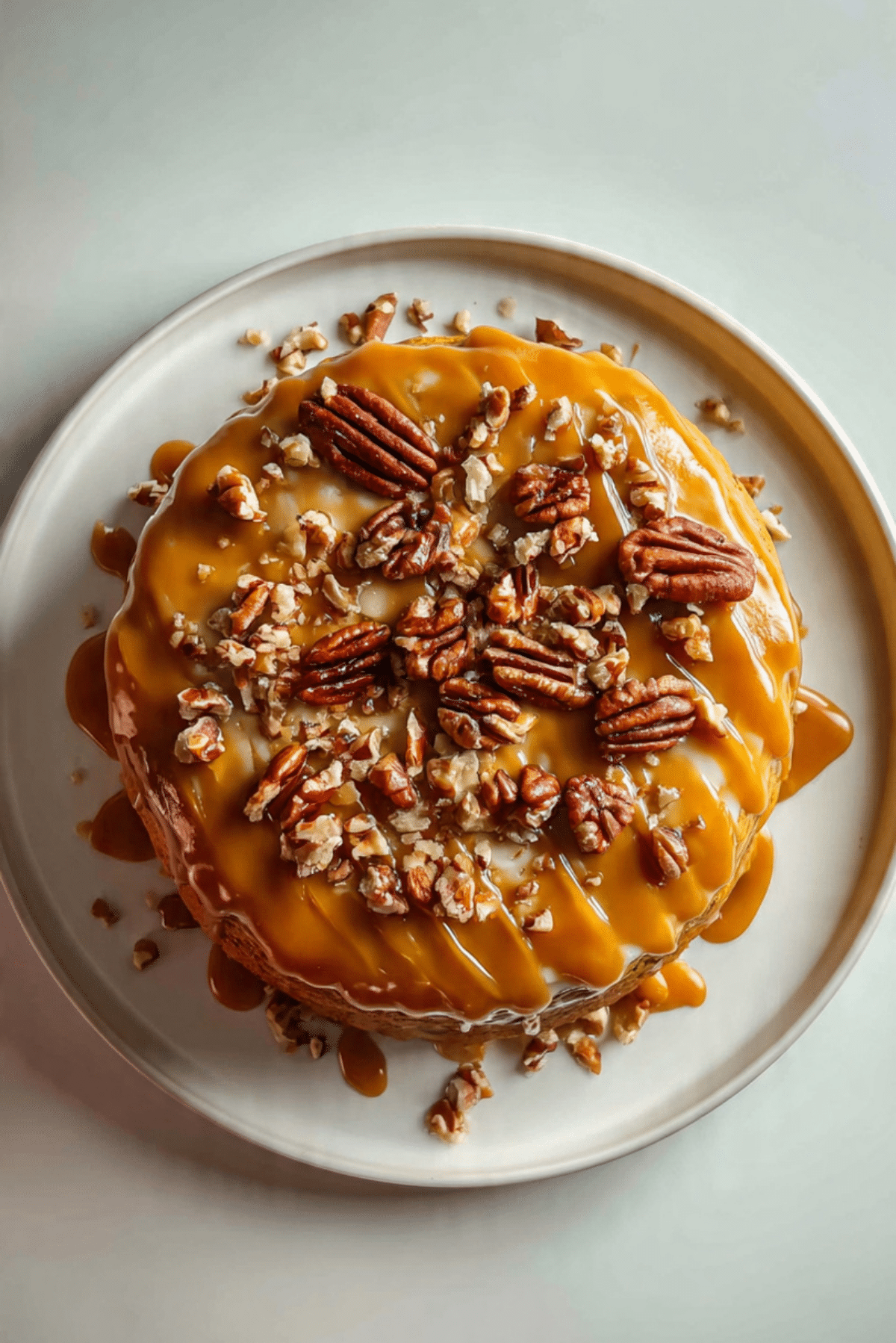 Pumpkin Cake with Caramel Cream Cheese