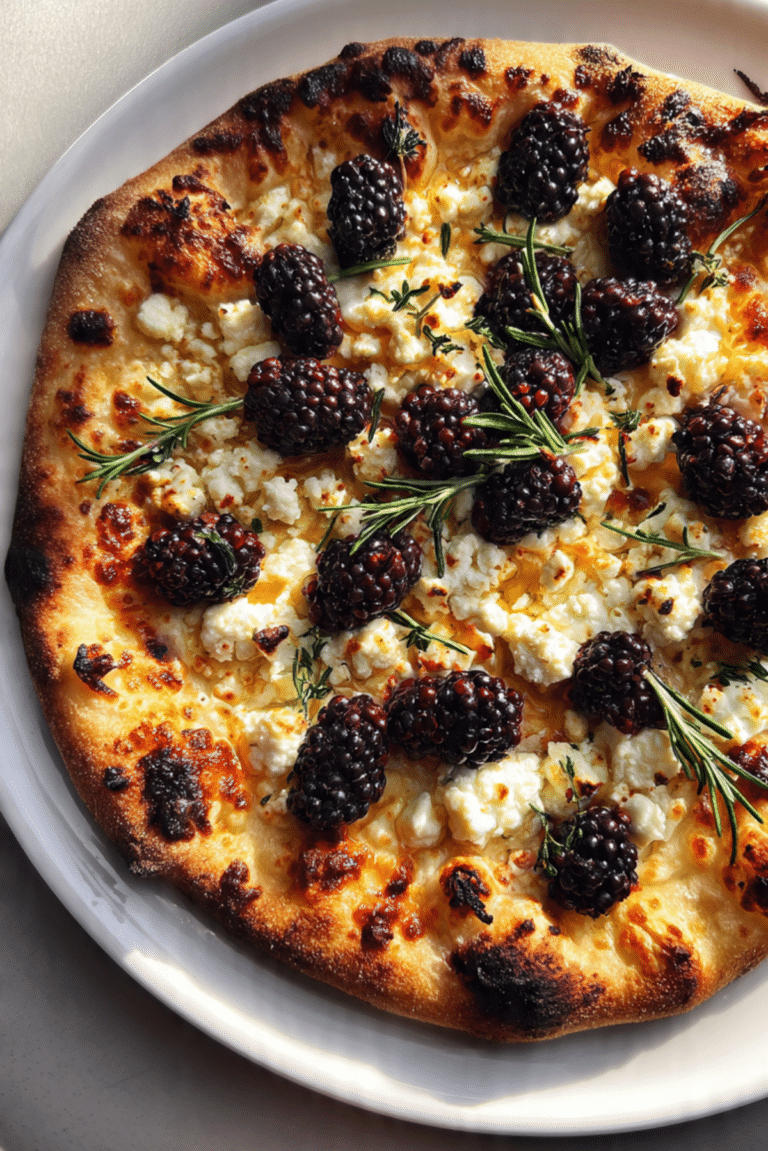 Blackberry Goat Cheese Pizza