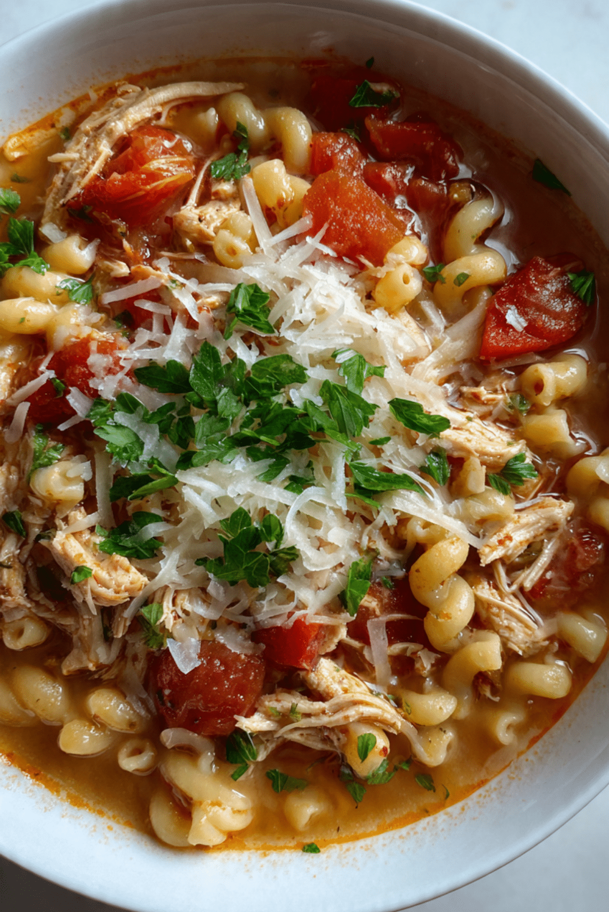 Crockpot Chicken Parmesan Soup Recipe