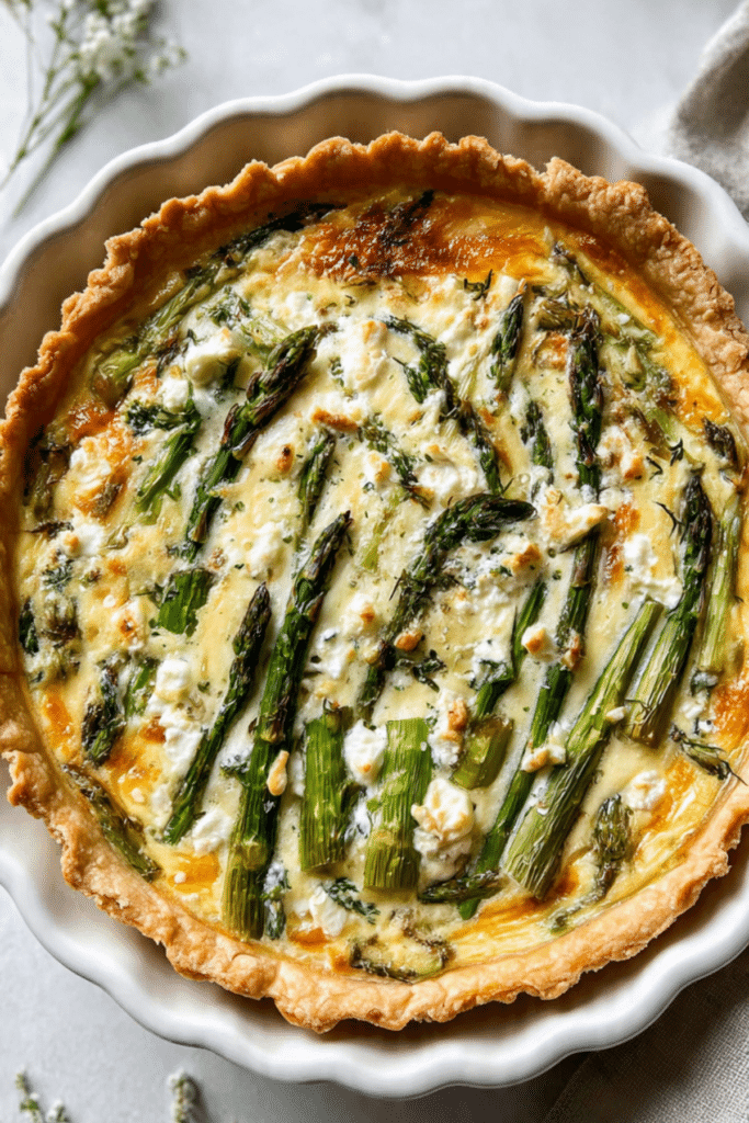 Asparagus and Feta Quiche
