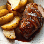 Maple-Glazed Pork Tenderloin with Roasted Pears