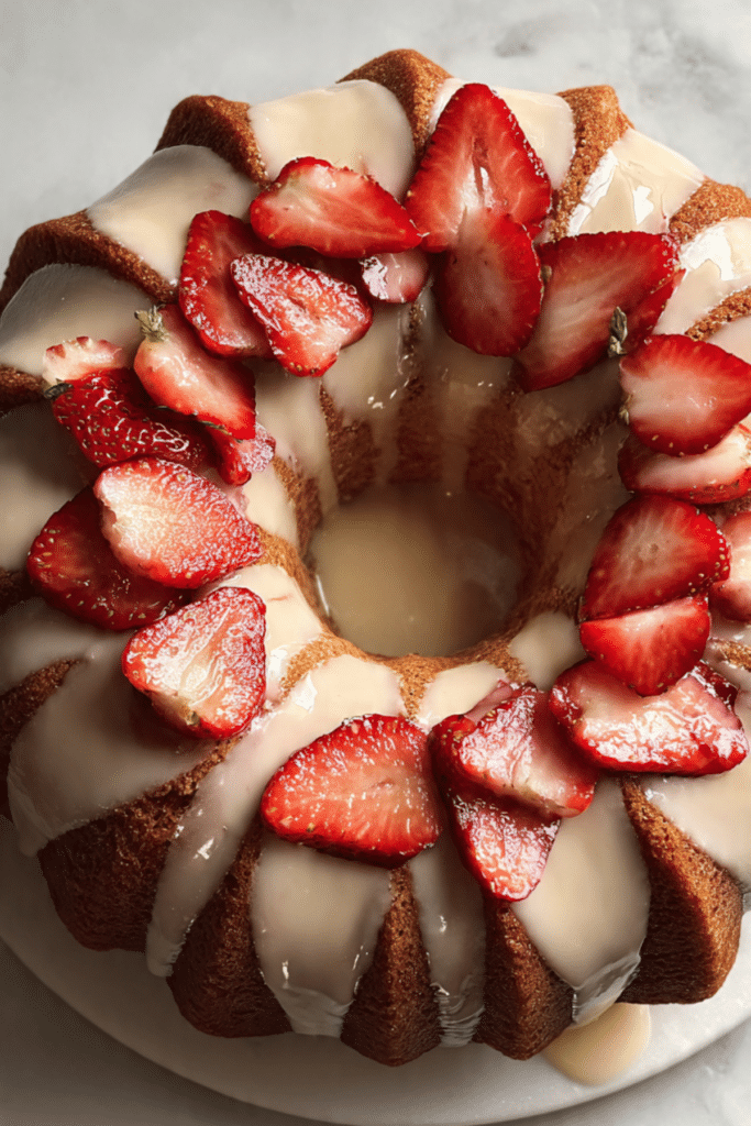 Strawberry Milkshake Pound Cake Recipe