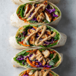 Thai Peanut Chicken Wraps