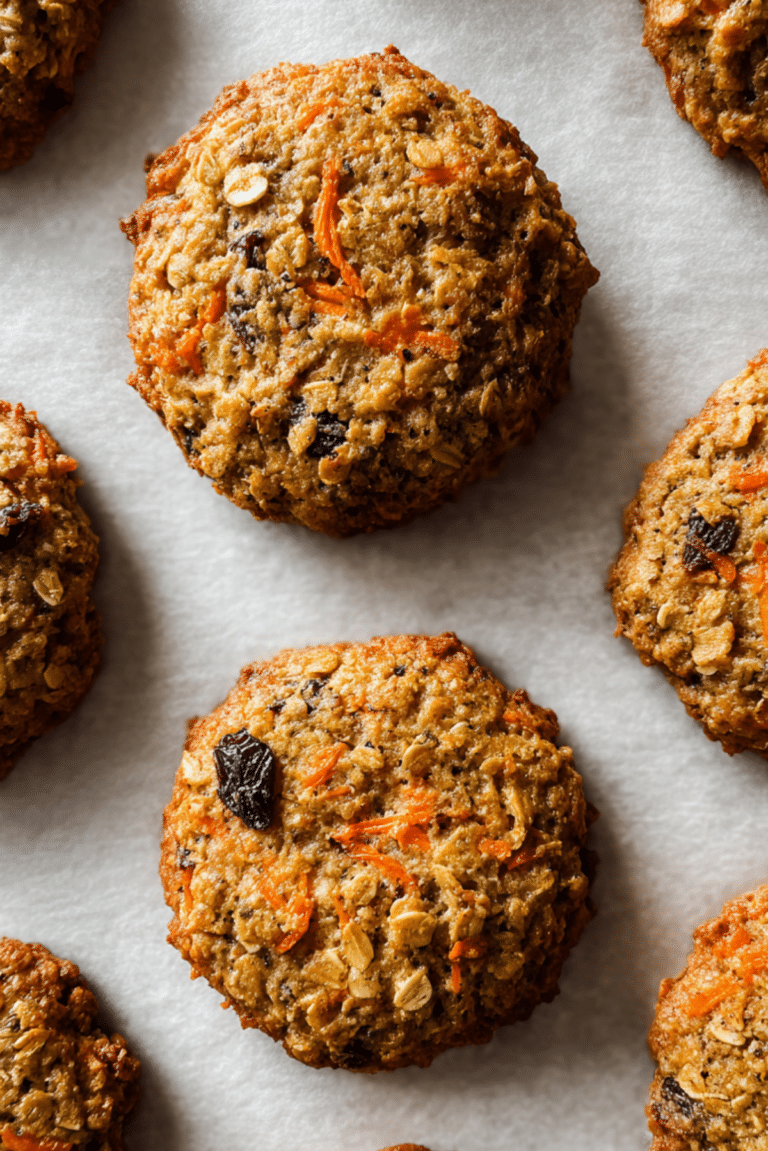 Carrot Oatmeal Breakfast Cookies