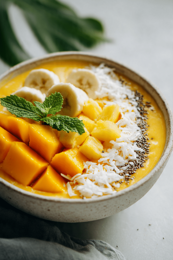 Mango Pineapple Smoothie Bowl