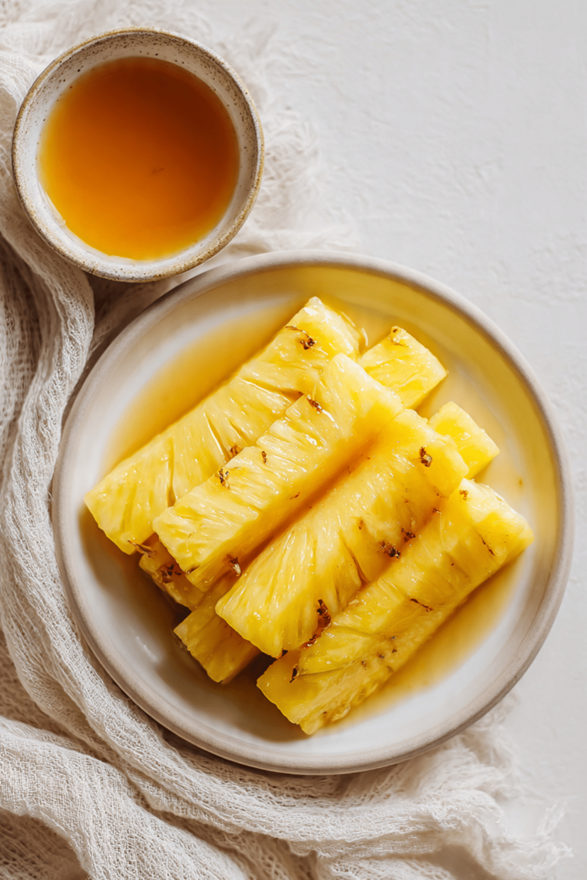 Pineapple Spears In Malibu Rum