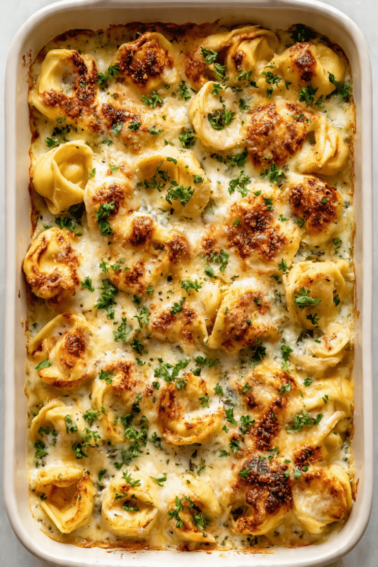 Gorgonzola Tortellini Casserole