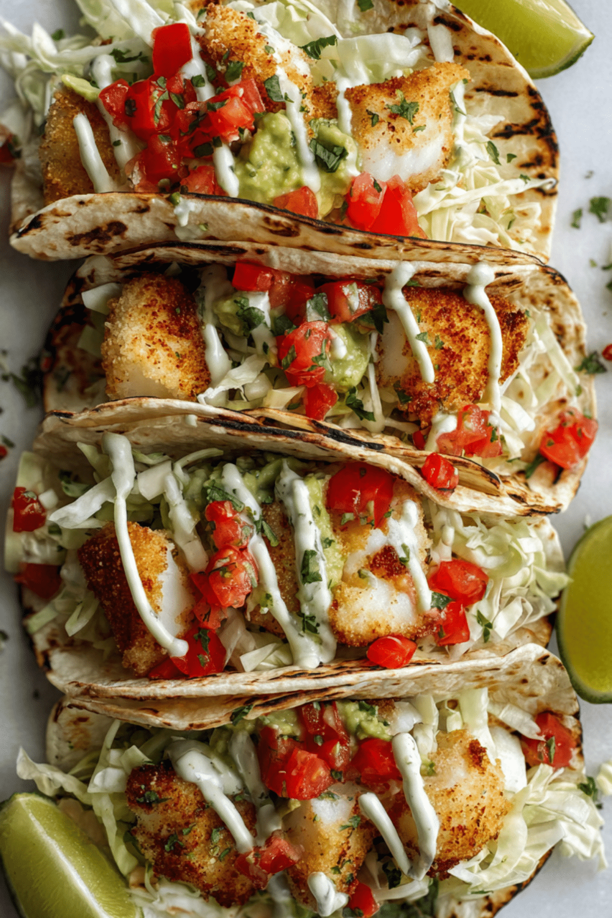 Baja Fish Tacos with Avocado