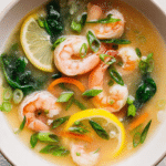 Miso-Ginger Lemon Shrimp Detox Broth