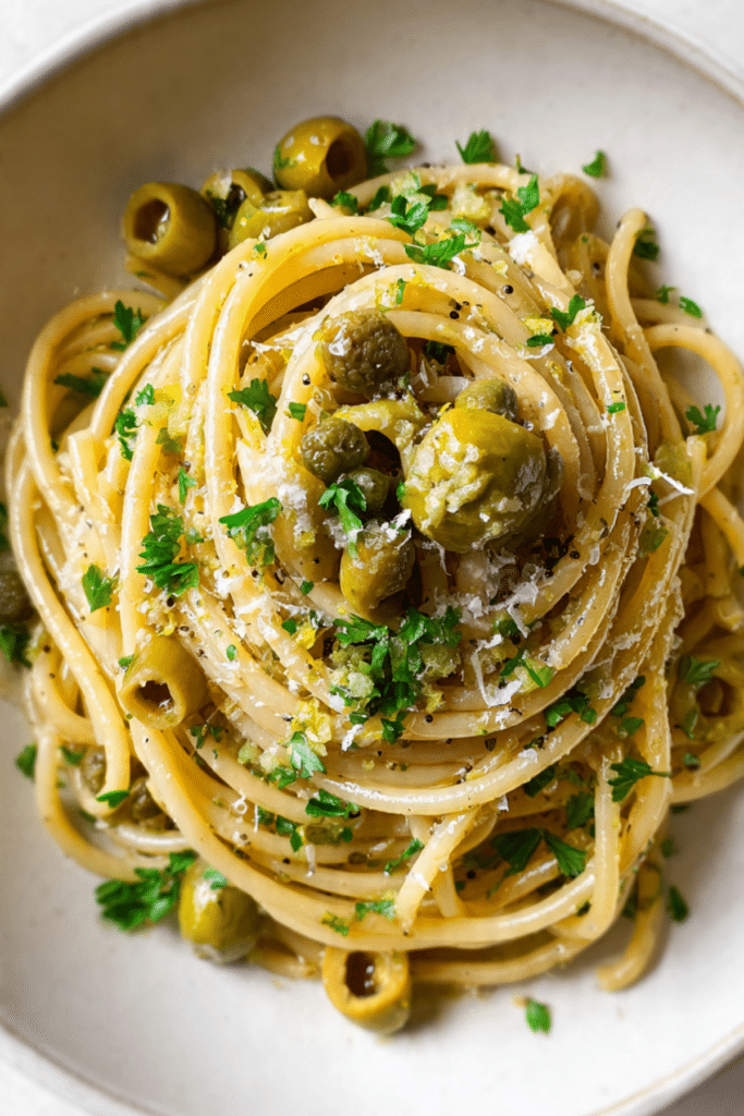 Dirty Martini Spaghetti