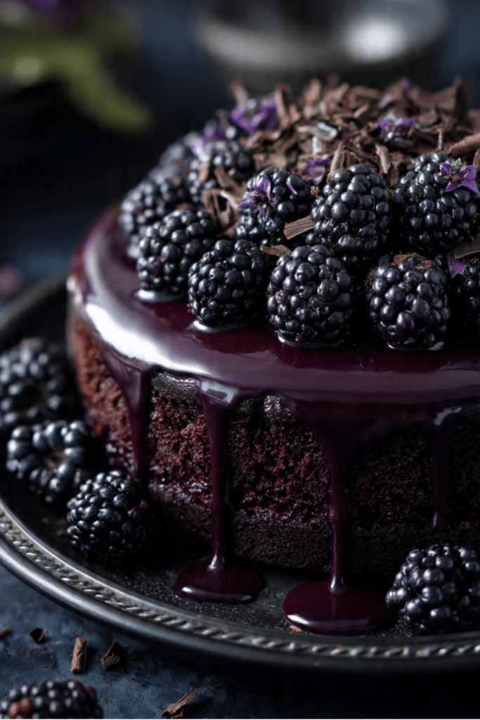 Blackberry Velvet Gothic Cake