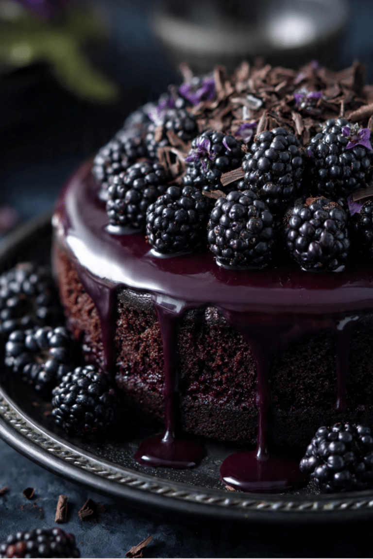 Blackberry Velvet Gothic Cake
