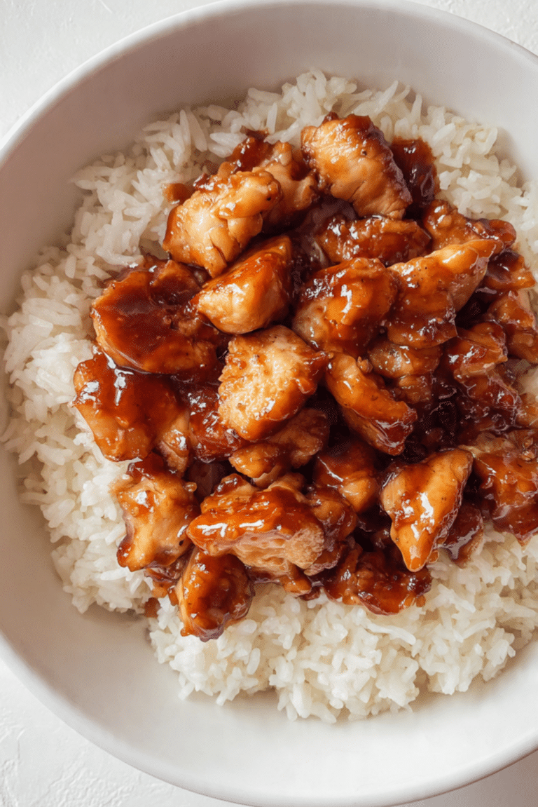 Honey BBQ Chicken Rice
