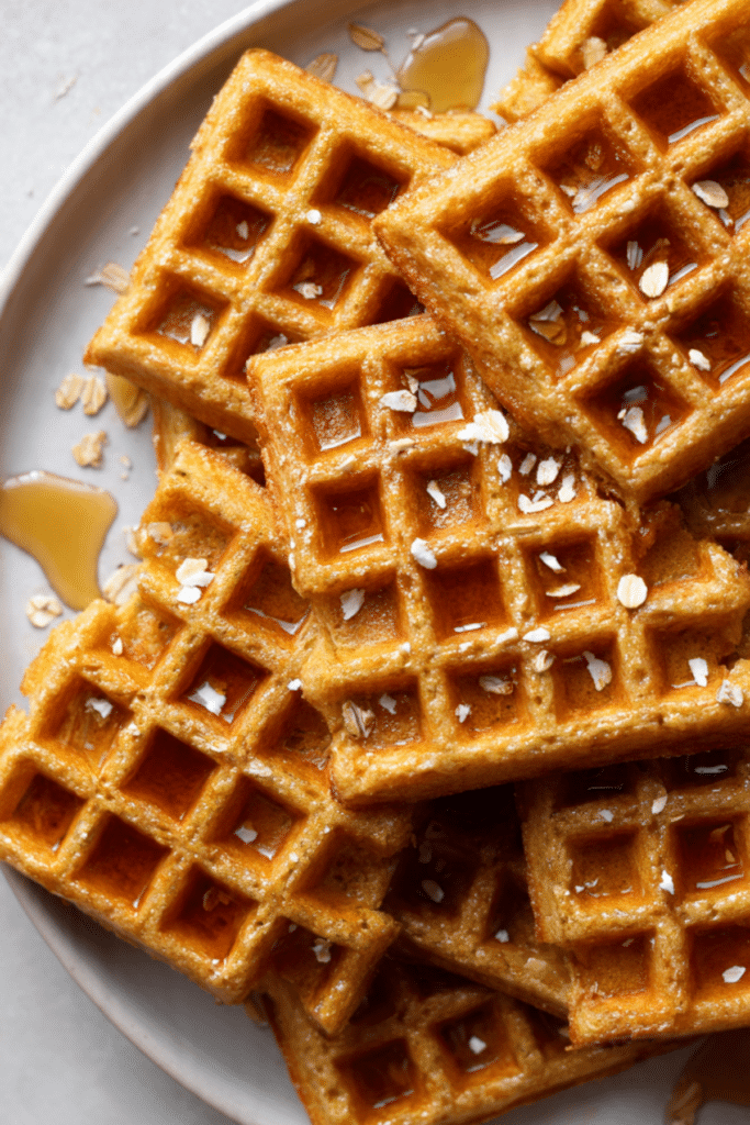 Maple Oat Waffle Squares