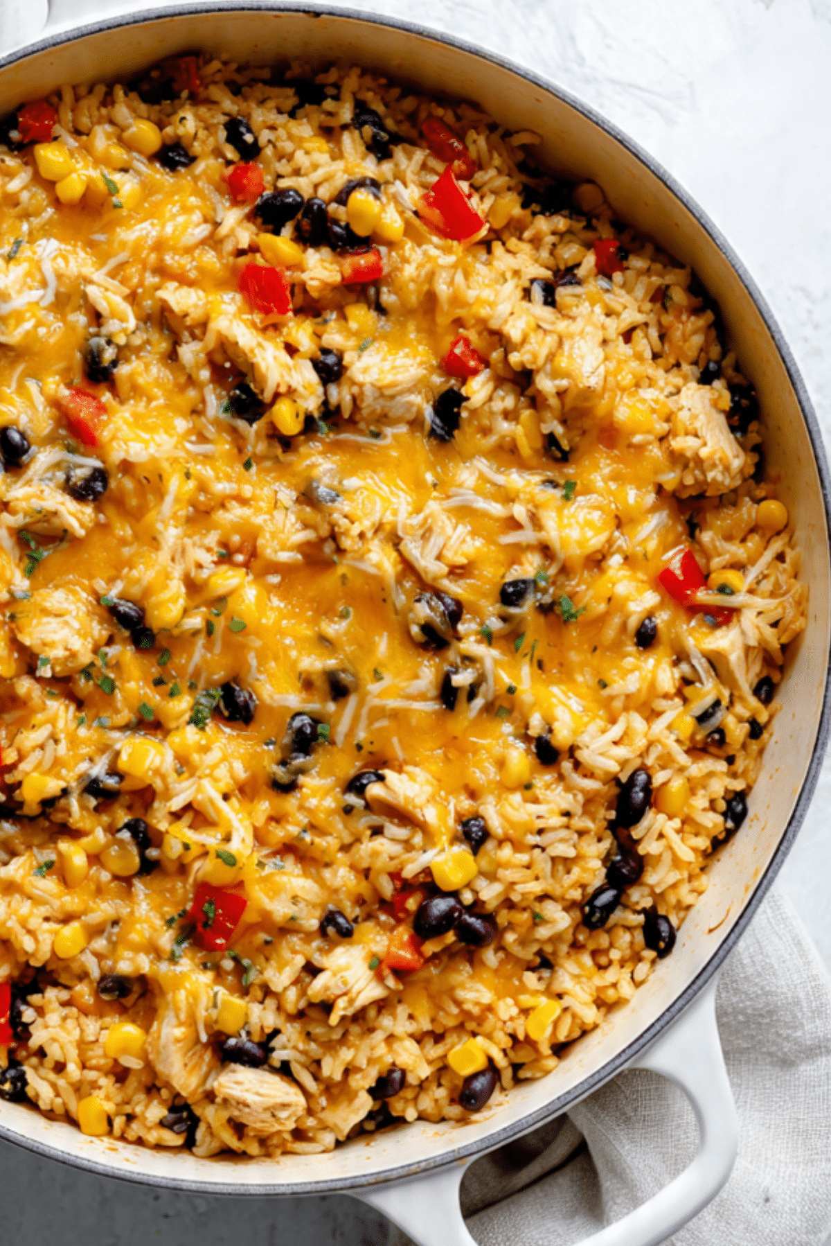 One-Pot Cheesy Southwest Chicken & Rice Recipe