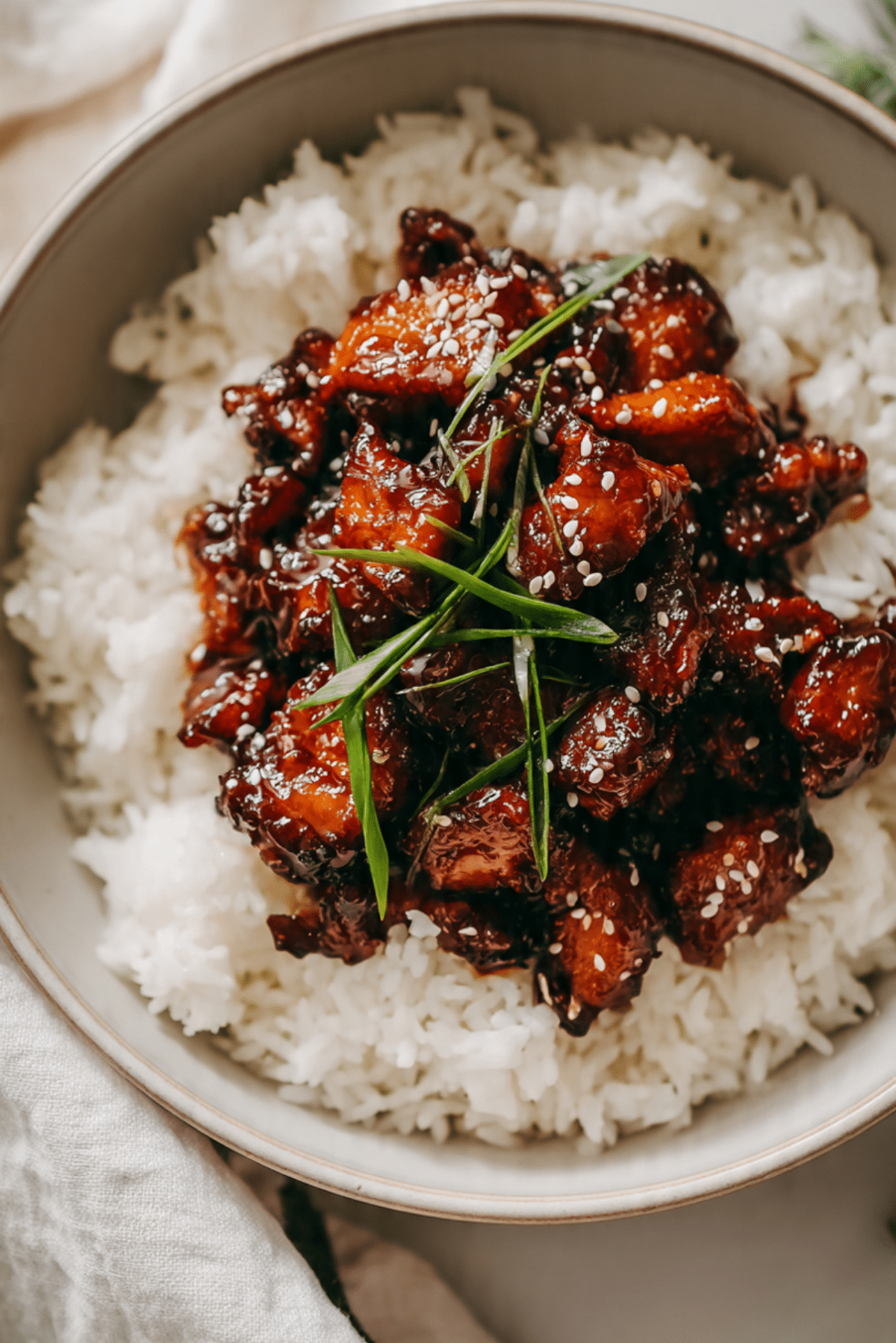 Sticky Chicken Rice Bowls