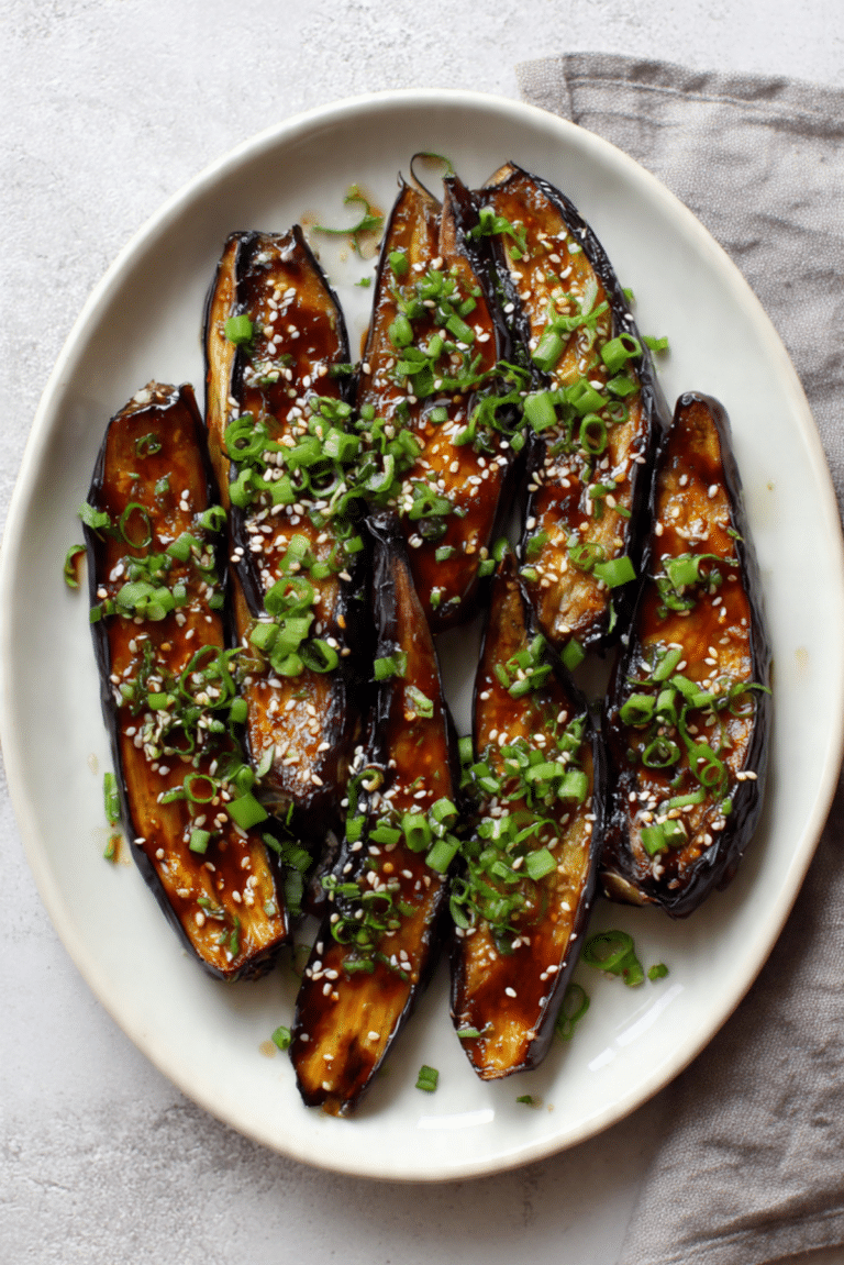 Miso Glazed Eggplant