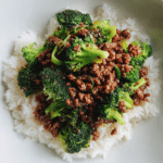Korean Ground Beef and Broccoli