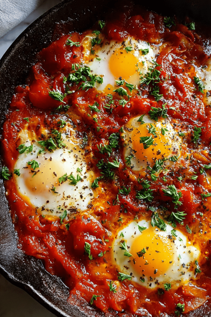 Spicy Tomato & Egg Skillet