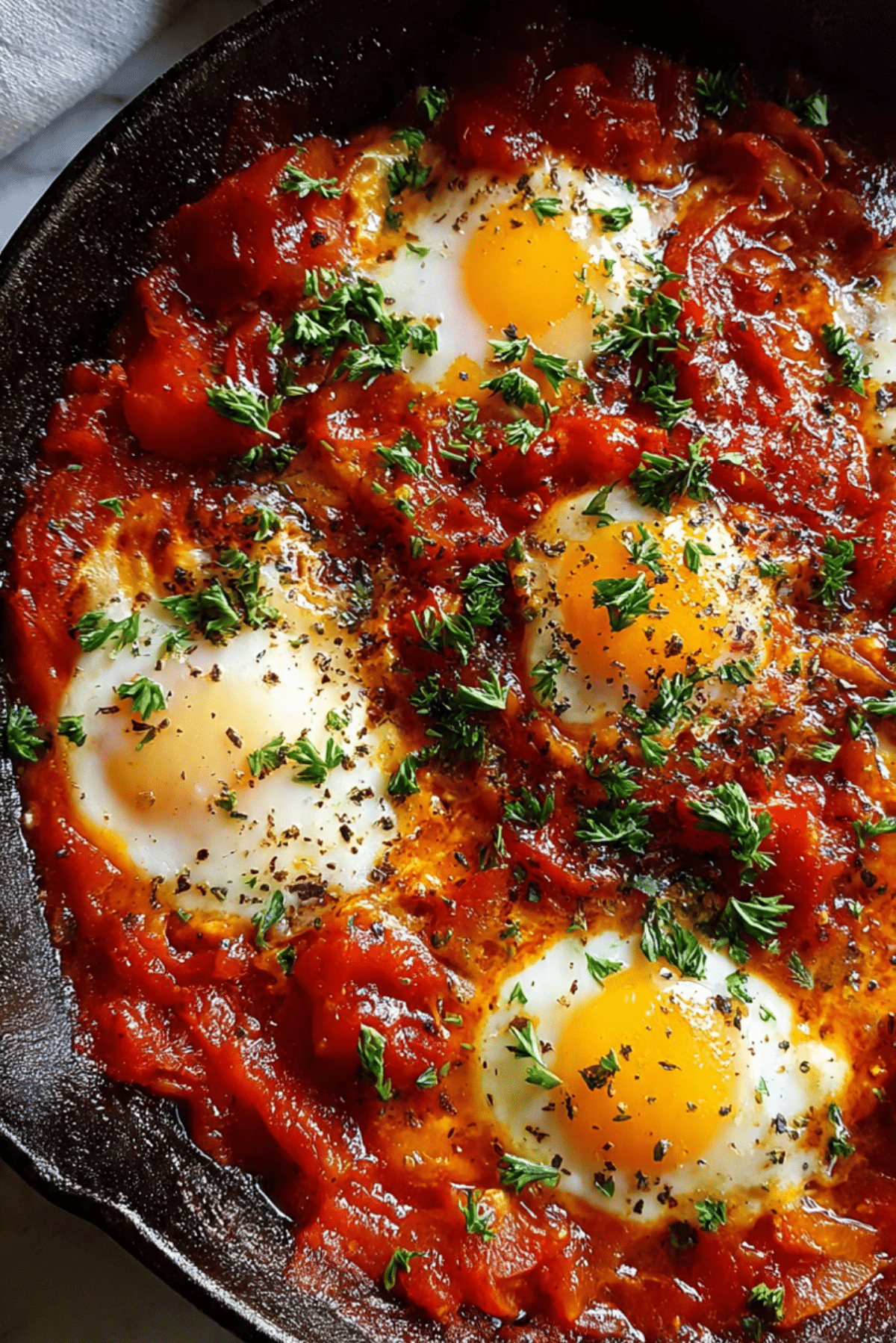 Spicy Tomato & Egg Skillet