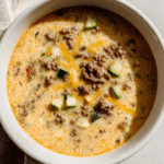 Keto Beef Cheeseburger Soup
