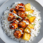 Hawaiian Chicken with Coconut Rice