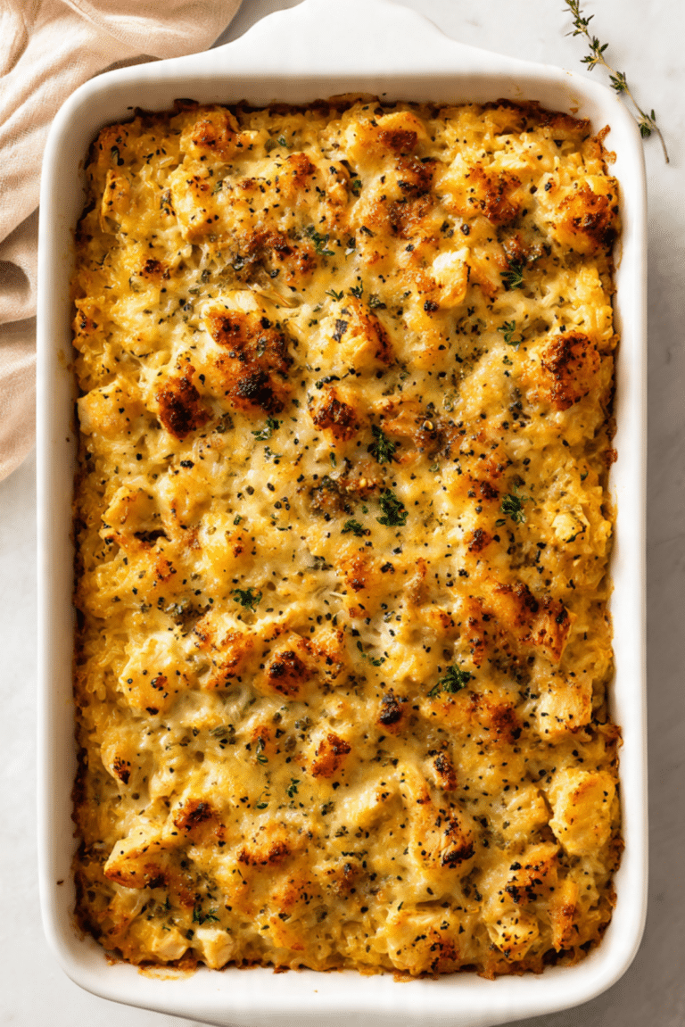 Old Fashioned Chicken & Rice Casserole