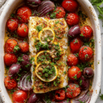 Mediterranean Baked Cod