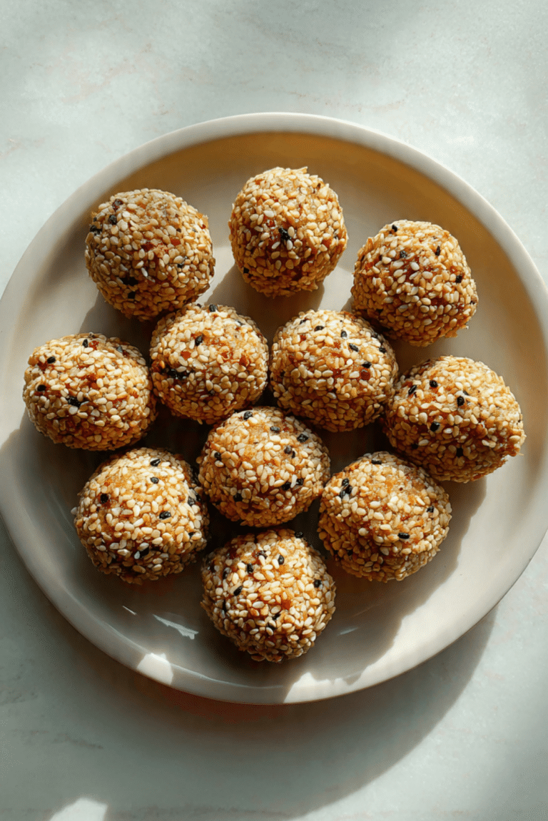 Baked Banana Sesame Bites