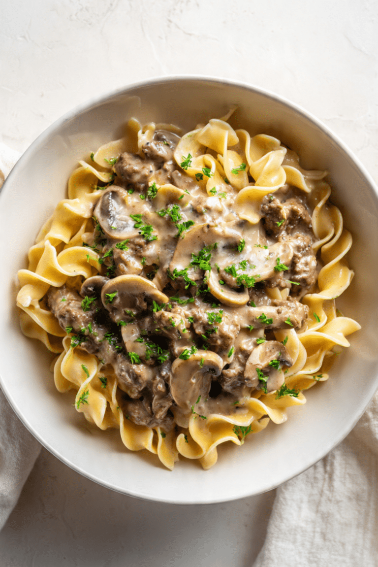 Ground Beef Stroganoff