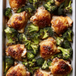 Sheet Pan Chicken Thighs with Broccoli
