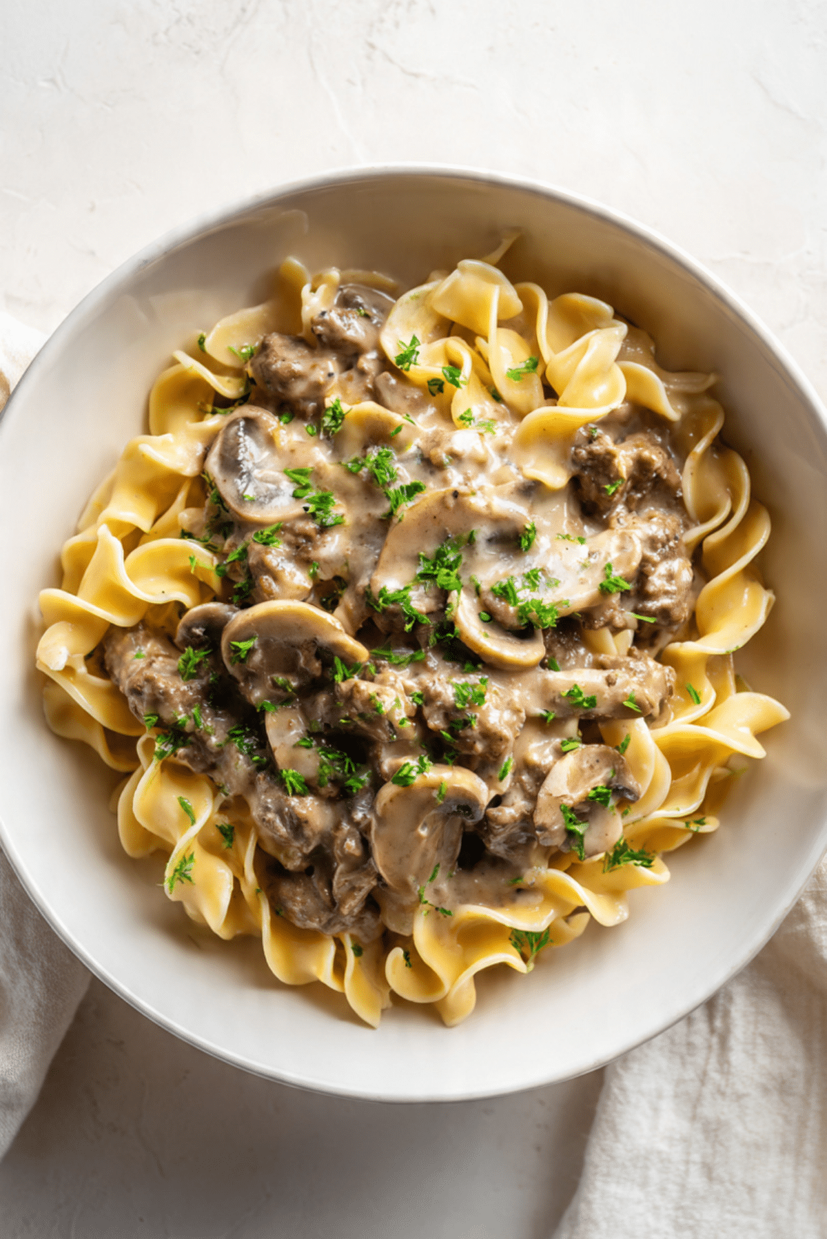 Ground Beef Stroganoff