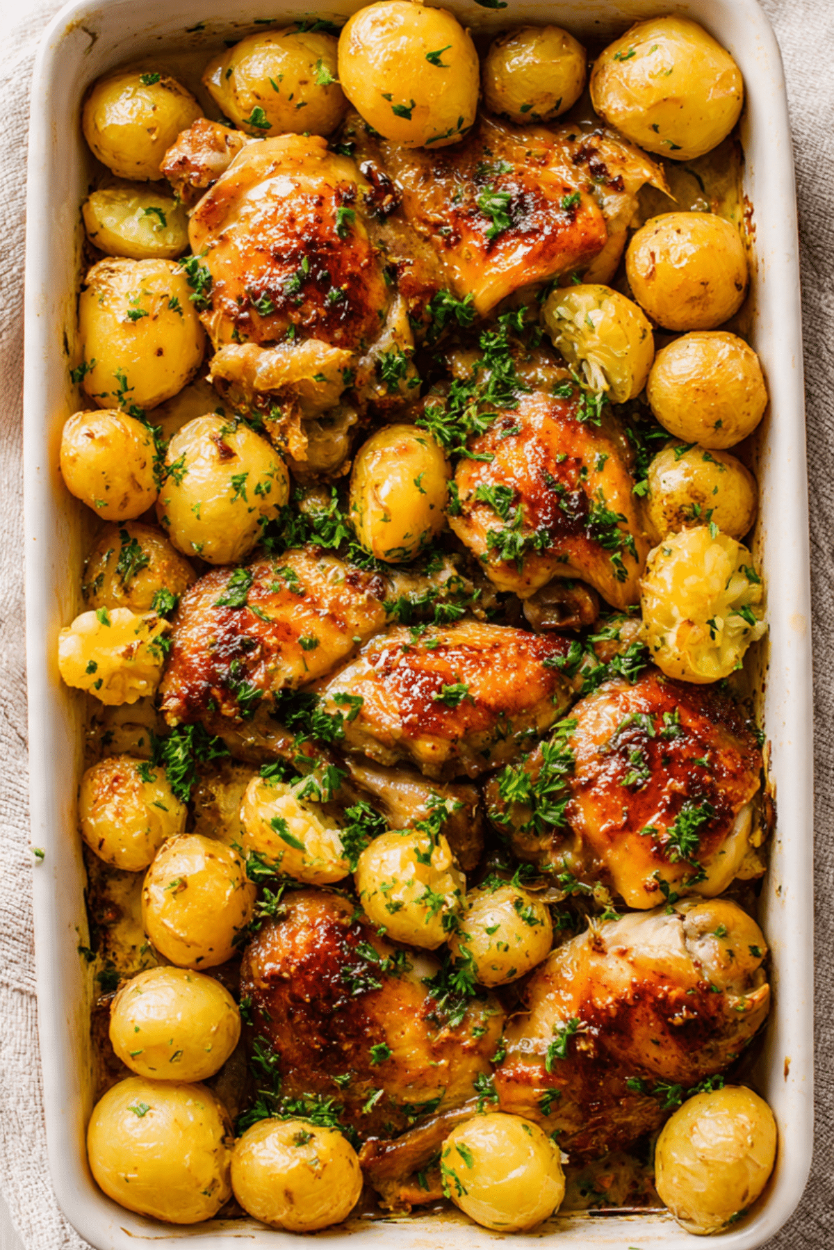Garlic Parmesan Chicken and Potatoes Recipe