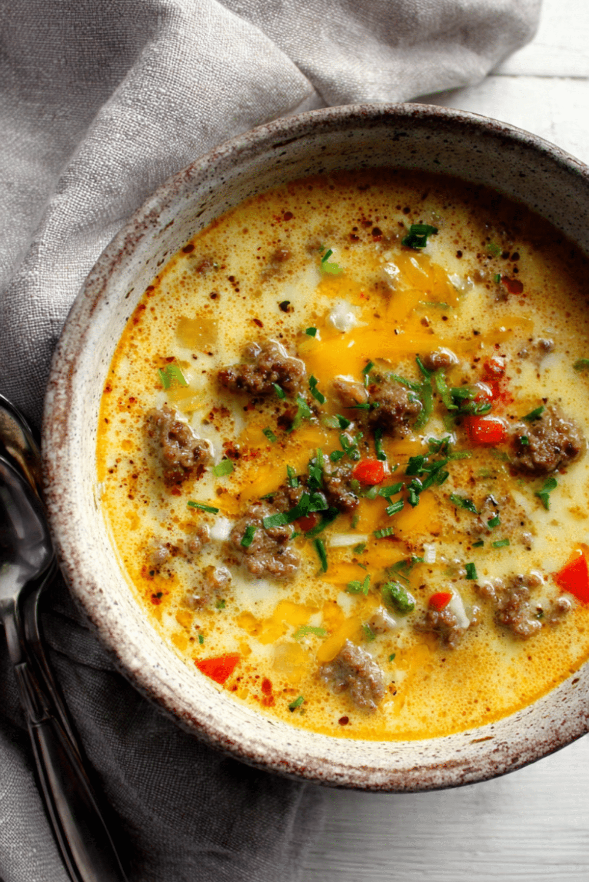 Keto Cheeseburger Soup